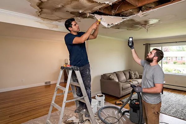 Ceiling Water Damage Restoration Rialto