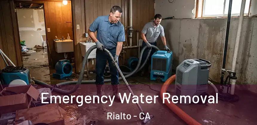 Emergency Water Removal Rialto - CA
