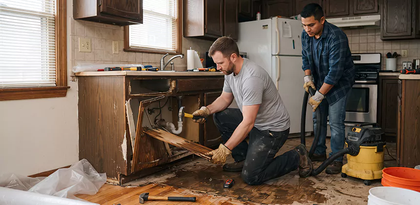 Repairing Water Damaged MDF Cabinets in Rialto